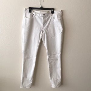 White 5 pocket, Old Navy midrise, super stretchy